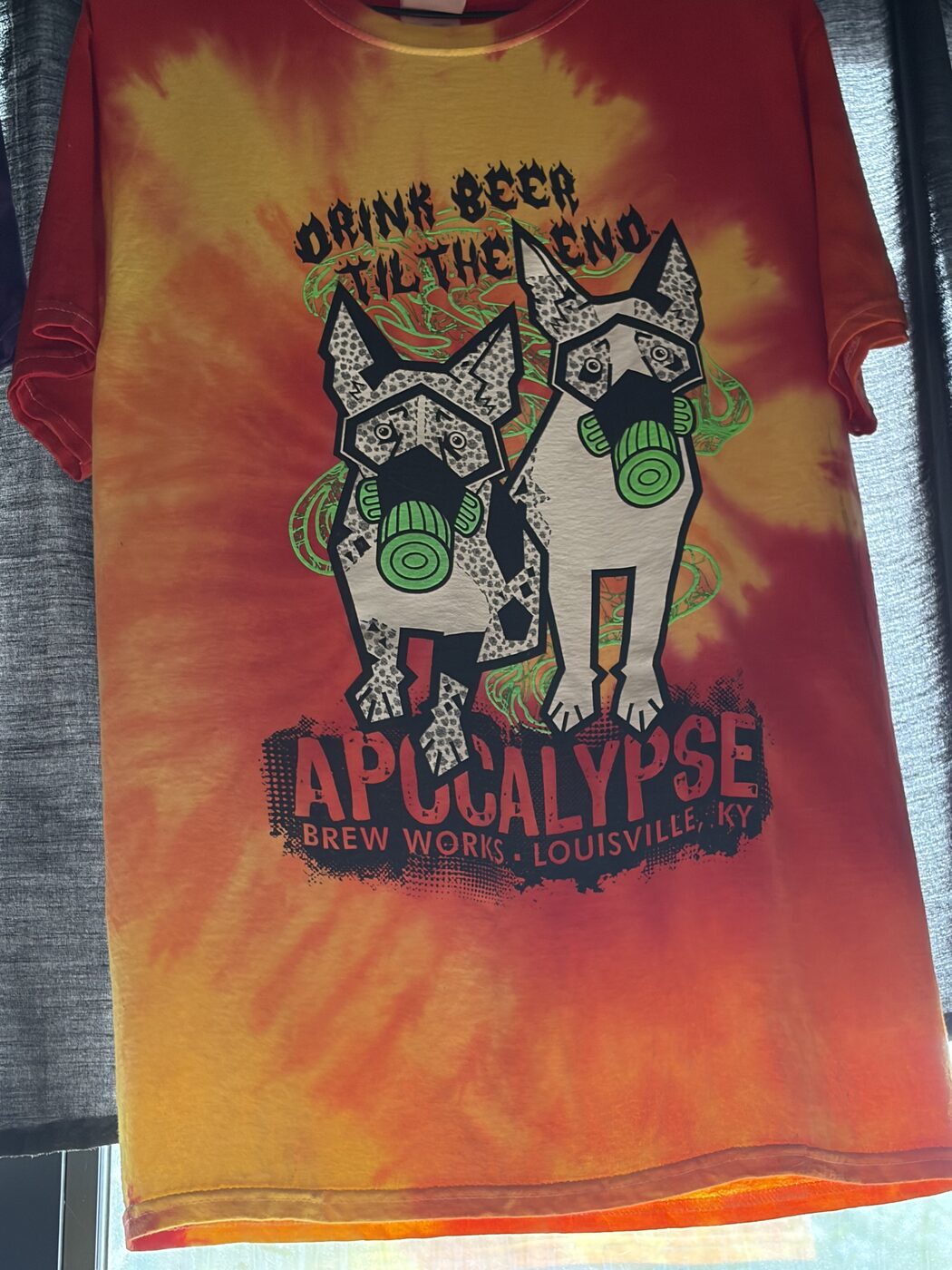 Orange tie-dye tee